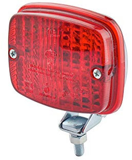 HELLA 2NE 003 030-151 Nebelschlussleuchte - Halogen - 12/24V - Anbau - Lichtscheibenfarbe: rot - Stecker: Flachstecker - links/rechts