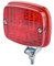 HELLA 2NE 003 030-151 Nebelschlussleuchte - Halogen - 12/24V - Anbau - Lichtscheibenfarbe: rot - Stecker: Flachstecker - links/rechts