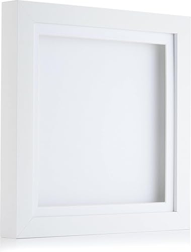 White 3D Deep Box Picture Frame Display Memory Box For Medals Memorabilia Flowers etc (12x10) by Picture Framing Direct