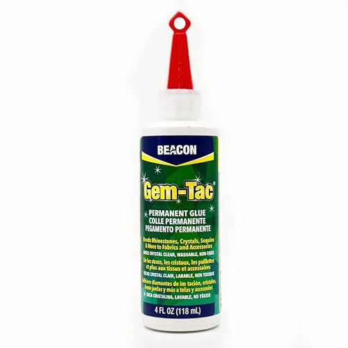 Beacon 1123-36 Adhesive Gem-Tac 118 ml mittlere Flasche, klar Handwerk Klebstoff, Andere, Trocknet glasklar, 16x5x5 cm