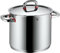 WMF Premium One Gemüse- Suppentopf Induktion 24cm, Metalldeckel mit Dampföffnung, Kochtopf groß 8,8l, Cromargan Edelstahl poliert, Innenskalierung
