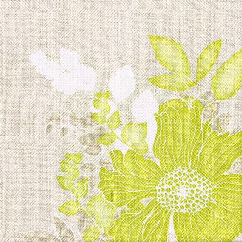 '250 Serviettes pliage 1/4 40 x 40 cm vertAnnabel (85012)
