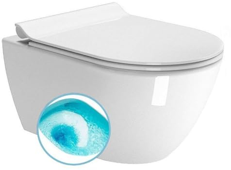 Sapho GSI Pura hängande toalett, spolning, extra glas, vit 881511