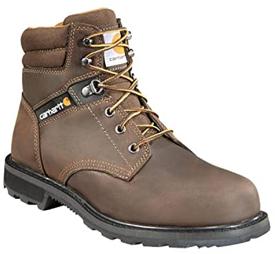 Carhartt Men's 6 Work Safety Toe NWP Work Boot, Crazy Horse Brown Oil Tanned, 10 M US