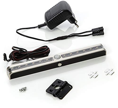 SOTECH 2x Éclairages de Nuit LED VIA avec Capteur PIR Senseur Lampe pour Armoire Luminaire de Nuit Lampe pour Meuble de