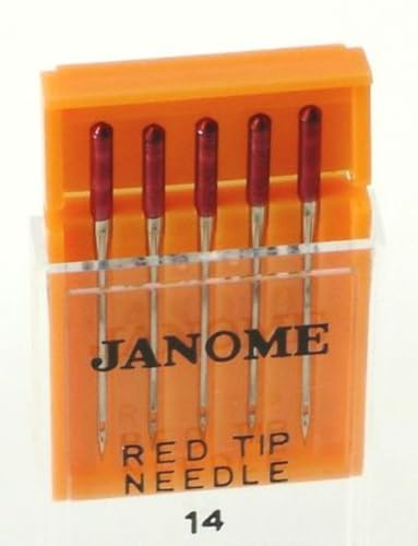 Janome Red Tip 5 Needle Pack Size 14