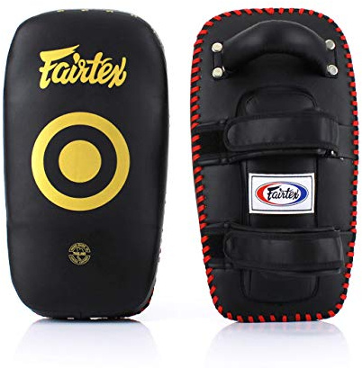 Fairtex KPLC5 Muay Thai Kickboxing Lightweight Thai Pads (Black)