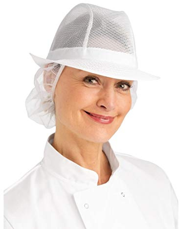 A653-S Trilby Hat with Snood, White