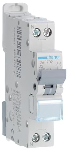 disjoncteur hager - 1 phase + neutre - 2a - 6ka - courbe d - vis / vis