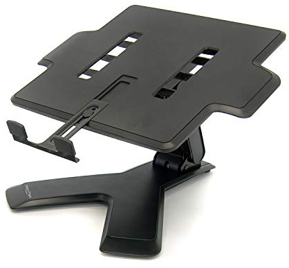 Ergotron – Neo-Flex Elevated Laptop Stand for Desk, 15 cm Adjustable Height – for Laptops up to 21 Inches – Black (33-334-085)