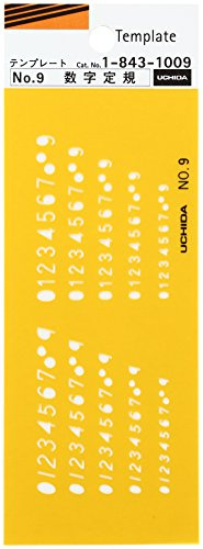 Uchida Template No. 9 Number Ruler 1-843-1009