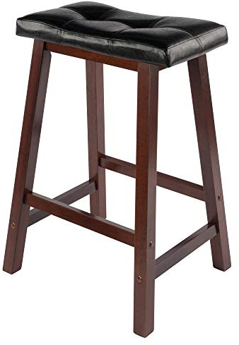Winsome Mona Stool, 24, Antique Walnut