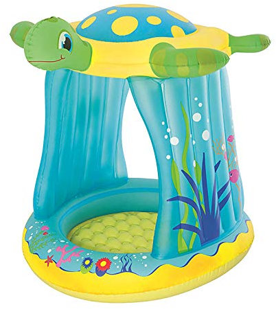 Bestway Planschbecken, Schildkröte, 109 x 96 x 104 cm, mit Sonnendach