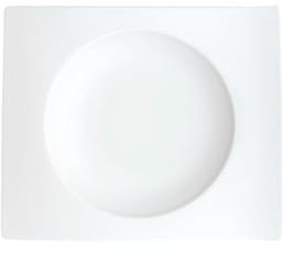 Villeroy & Boch NewWave Plato de Pan de Onduladas Formas, Porcelana, Blanco, 15 x 13 cm