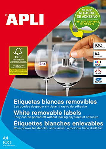 Apli 3054 - Etiketten, 100 Blatt.