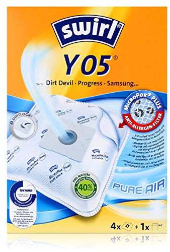 4 Swirl Y05 Staubsaugerbeutel für Grundig VCC 4950 Bodyguard von Staubbeutel-Profi®