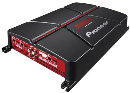 Pioneer GM-A4704 4-Channel Car Amplifier – 520W Max, Class AB, Bridgeable Design, Bridgeable, Variable high-Pass Filter