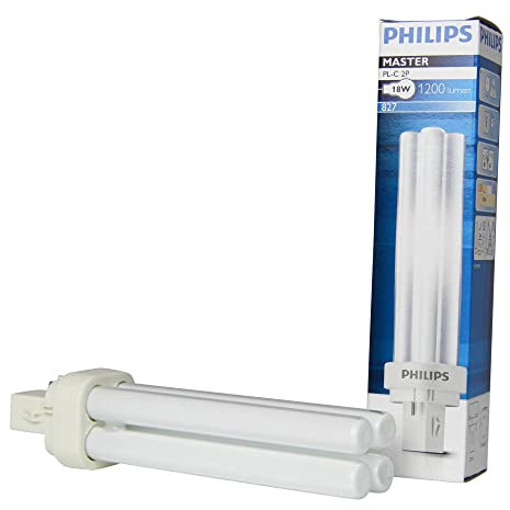 Philips 62088070 827/2P MASTER PL-C 2 Lámpara, 18W