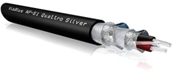 VIABLUE NF-S1 Silver Quattro * Analogkabel/NF * Audiokabel * 4-Fach Abschirmung * Verzinnte OFC Litzen * Meterware/je m