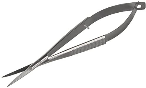 RAYHER HOBBY 8920200 Pinzettenschere, 11,5 cm, gerader Schnitt, sehr feine Spitze, für Decoupage- Papierarbeiten, Scrapbooking, Näh-und Stickarbeiten, Silber