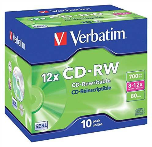 Best Price Square VERBATIM CD-RW 80MIN 10X Jewel 10 43148 by VERBATIM