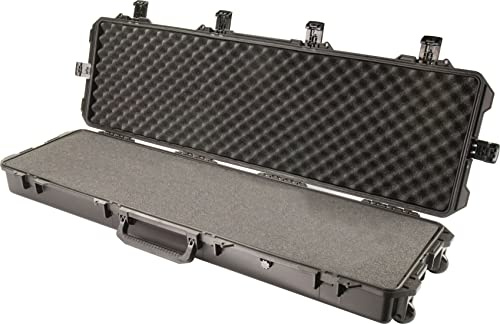 PELI Storm IM3300 valise de transport pour trépied long et f70L, étanche à l'eau et à la poussière, capacité de 97L, fabriquée aux États-Unis, avec insert en mousse personnalisable, couleur: noire