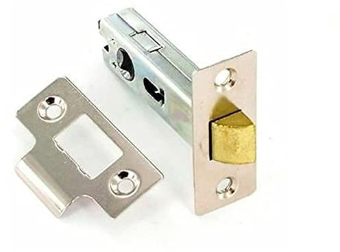 Merriway BH04262 75mm (3 inch) Nickeled Tubular Mortice Latch