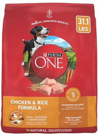Purina ONE Chicken and Rice Formula Dry Dog Food - 31.1 lb. Bag