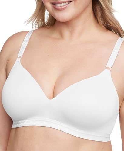 Warner's Women's Cloud 9 Wire-Free Bras, White, 34B UK