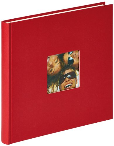 walther design album fotografico rosso 26 x 25 cm con ritaglio di copertina, Fun FA-205-R
