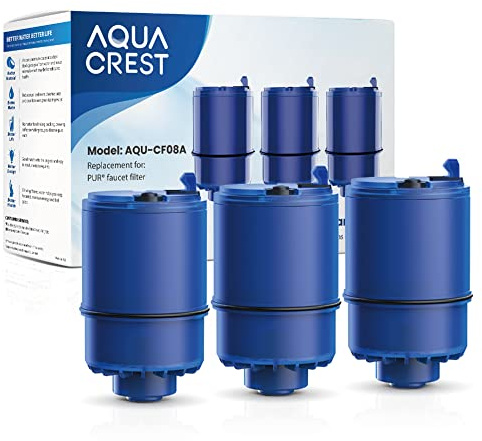 AQUA CREST Faucet Water Filter Replacement for PUR® Faucet Filter, 3 Pack
