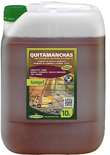 MONESTIR Sanigel Limpiador Suelos, Quitamanchas, Decapante, Desengrasante 10 Litros