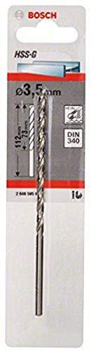 Bosch Professional 1x HSS-G Broca para metal (Ø 3,5 mm, Robust Line, Accesorios para taladro)