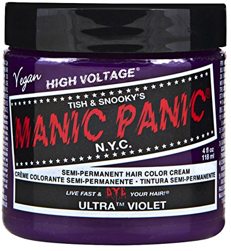 Manic Panic - Crema semipermanente para el pelo en tarro, color violeta