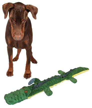 Ethical Pets Ética Mascotas skinneeez Extreme 3 Squeaker cocodrilo Relleno Libre Perro de Juguete, 25 Pulgadas