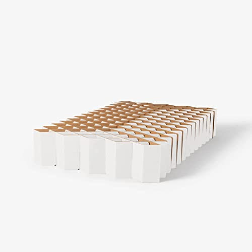 ROOM IN A BOX Bett 2.0 M/Weiß: Klappbett aus Wellpappe 120 140 x 200 cm und Zwischengrößen. Auch als Gästebett. Lattenrost Nicht nötig.