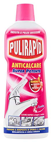 pulirapid Antical, detergente per acciaio inox e ceramica, con aceto naturale - 750 ml - [Confezione da 5]