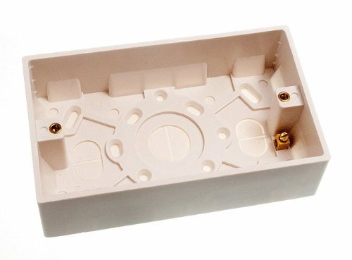 geformten Unterputzdose Aufputzdose 2-fach doppelt 35mm (Packung mit 2)