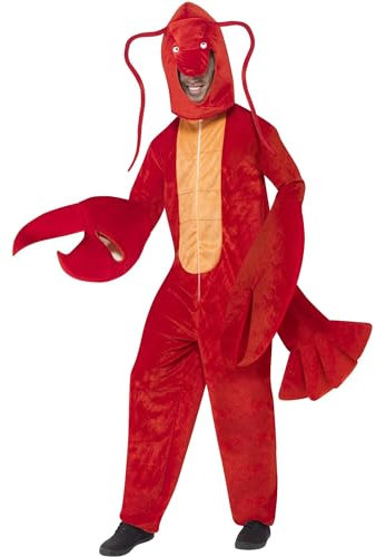 Smiffys Lobster Adult Costume, Red, One Size