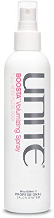 UNITE Hair – BOOSTA Volumizing Spray – Heat-Activated Root Lifting Spray for Weightless Volume, Texture & Flexible Hold – UV & Thermal Protection – 8 Fl Oz