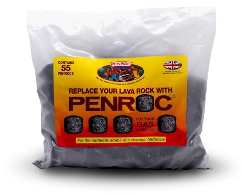 Two PENROC 3 Litre bags: Lava Rock (Lavasteine) Replacement Ceramic Briquettes