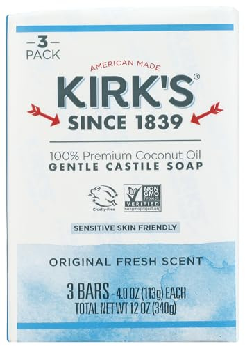 Kirk's Natural Original Castile Soap 113g (Pack of 3)