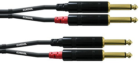 CORDIAL CABLES Câble audio double jack mono 1,5 m CÂBLES AUDIO Essentials Jack