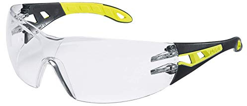 Uvex Pheos S Schutzbrille - Supravision Excellence - Transparent/Schwarz-Lime