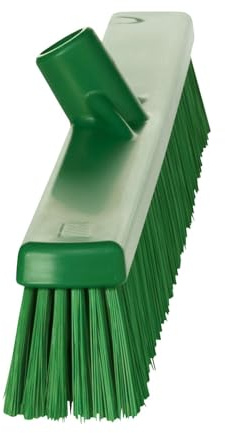 Vikan 31942 Sweeping Brush/Broom Head, 610mm Soft/Stiff Bristles Head, Polypropylene Block, Polyester Bristle, Green