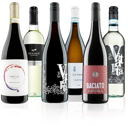 Virgin Wines - Italian Customer Favourites Mixed Wine Case - 6 Bottles (75cl) - Sangiovese, Primitivo, Pinot Grigio & More