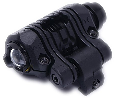 5 Position Taschenlampe 1 Ring-Einfassung für 20mm Schiene Schwarz