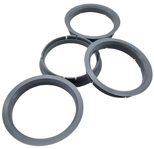 Felgenfactory 4 anelli di centraggio 72,5 – 66,1 | 72,5 su 66,1 | compatibili con borbet | grigio