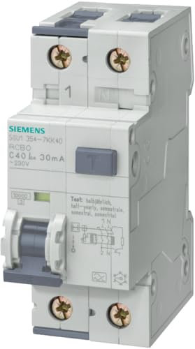 Siemens - Diferencial combinado 1 polo+neutro 16a 30ma/6000