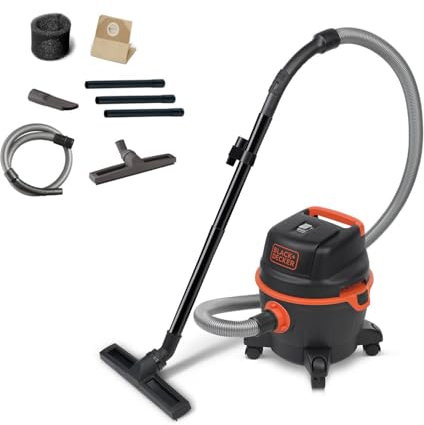 Black+Decker Aspirador Multiuso BXVC15PE de sólidos y líquidos (1200 W, 15 l)
